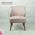 French style beautiful chair frame fabric wing back lounge leisure chair